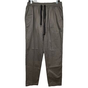 Coofandy Dark Gray Pants Men's 34x30 Elastic Drawstring Straight Leg Casual Work